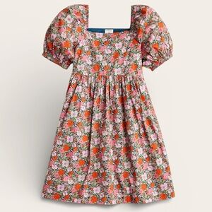 Crewcuts | Girls Floral Liberty Puff Sleeve Dress | 7/8 yeas